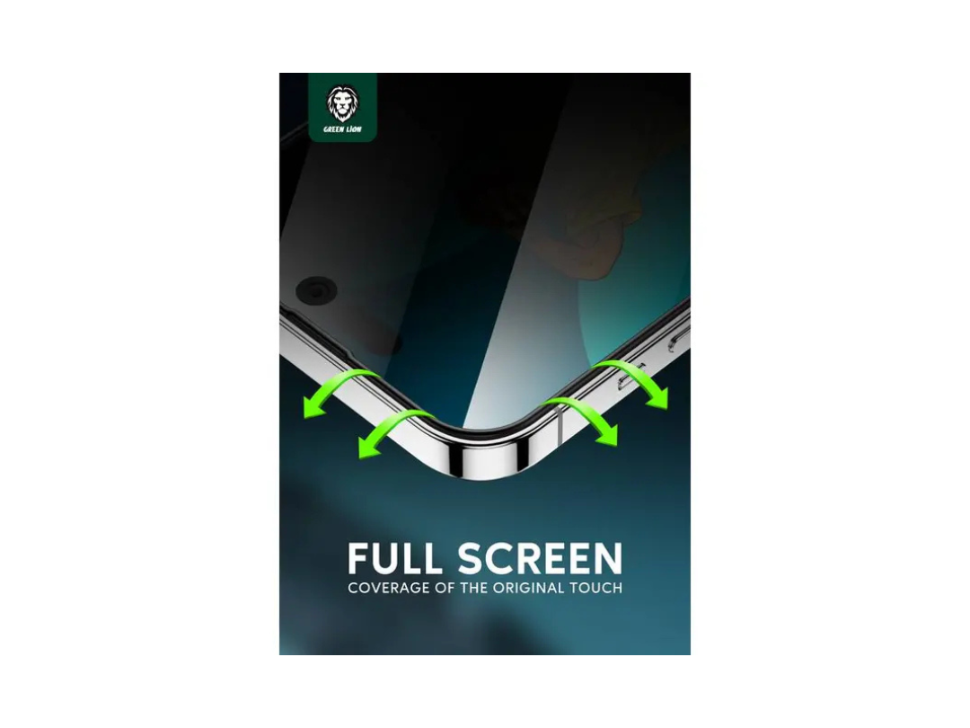 Green Lion 3D Silicone Privacy HD Glass Screen Protector for iPhone 14 Pro Green Lion 3D Silicone Privacy HD Glass Screen Protector for iPhone 14 Pro
